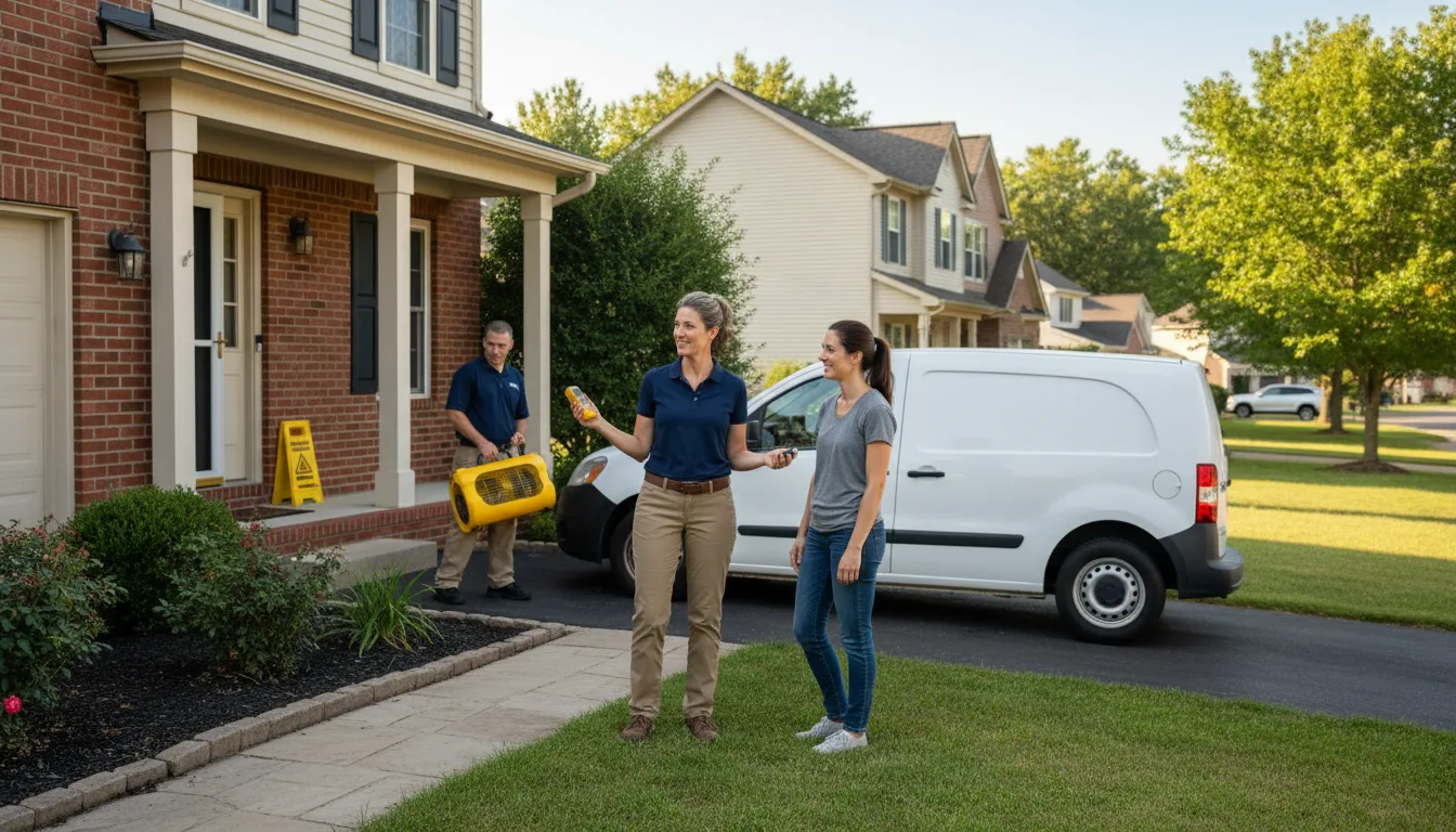 Residential water damage restoration in Summit, MS